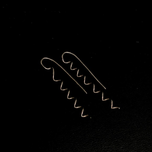 Sterling Silver Spiral Earrings - Picture 4 of 5